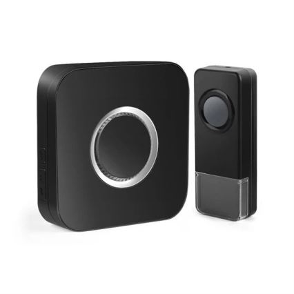 Timbre inalámbrico 3xAAA IP55 negro