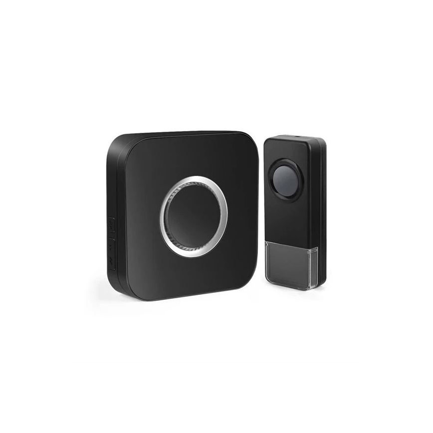 Timbre inalámbrico 3xAAA IP55 negro