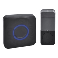 Timbre inalámbrico a pilas 3V/3xAAA IP56 negro
