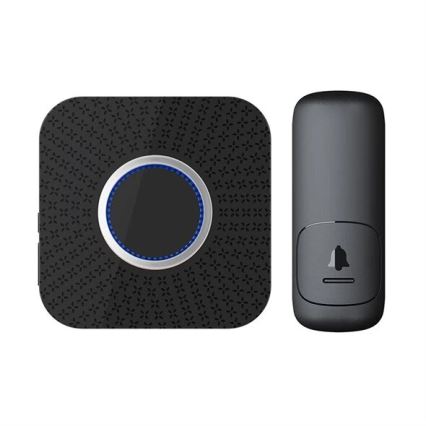 Timbre inalámbrico cinético 230V negro