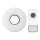 Timbre inalámbrico con enchufe integrado 230V/1xA23 IP55 blanco