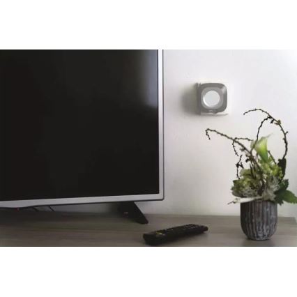 Timbre inalámbrico con enchufe integrado 230V + 1xCR2032 IP44 gris