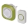 Timbre inalámbrico con enchufe integrado 230V + 1xCR2032 IP44 verde