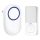 Timbre inalámbrico con enchufe integrado 230V IP56 blanco