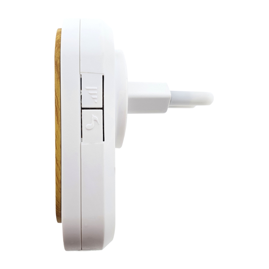 Timbre inalámbrico con enchufe integrado BELL 230V + 1x23A marrón