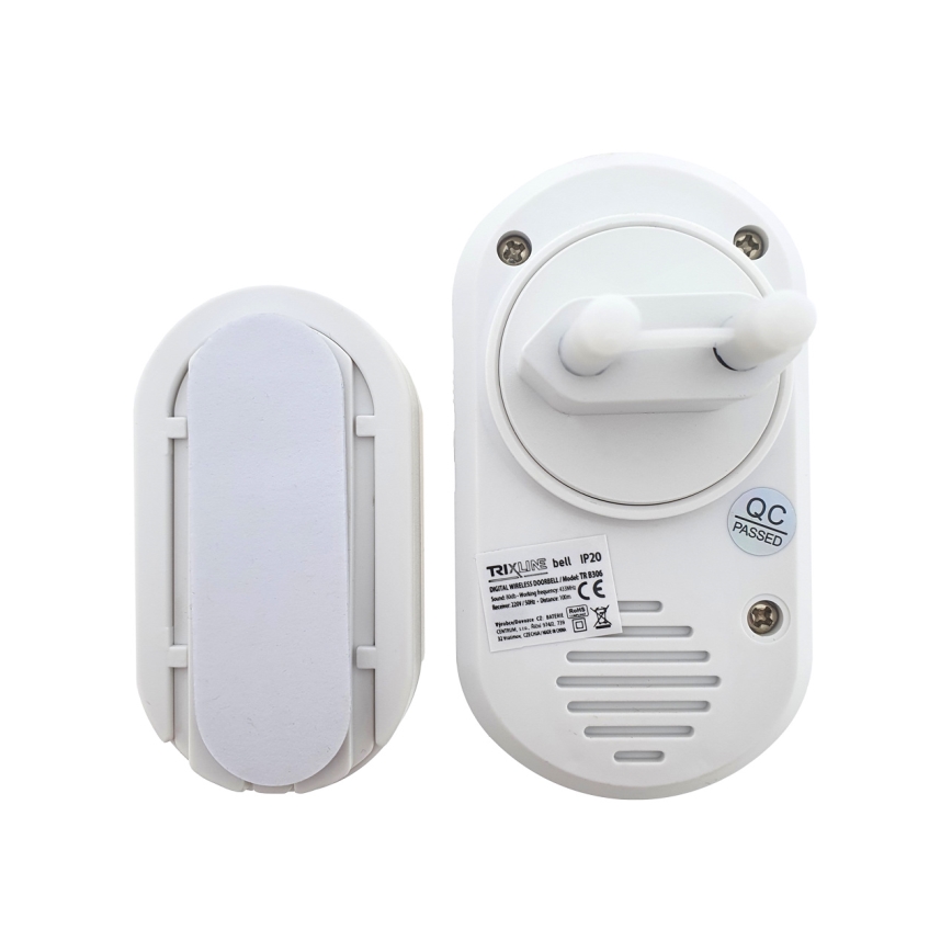 Timbre inalámbrico con enchufe integrado BELL 230V + 1x23A marrón