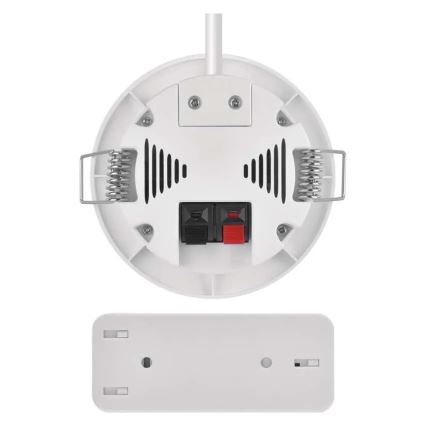 Timbre inalámbrico empotrable 230V + 1xCR2032 blanco