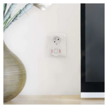 Timbre inalámbrico enchufable 230 V + 1x CR2032, blanco