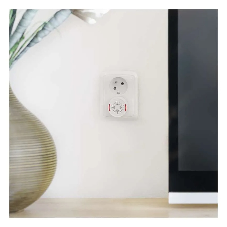 Timbre inalámbrico enchufable 230 V + 1x CR2032, blanco