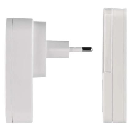 Timbre inalámbrico enchufable GoSmart 230V + 1x CR2032, blanco, Wi-Fi