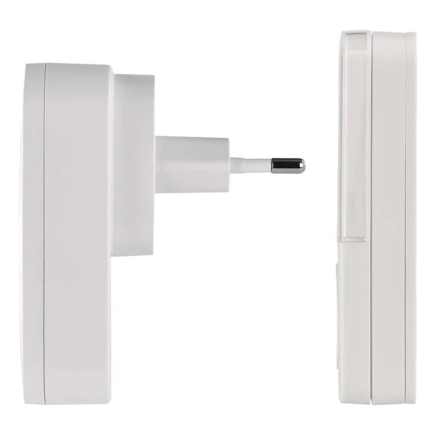Timbre inalámbrico enchufable GoSmart 230V + 1x CR2032, blanco, Wi-Fi