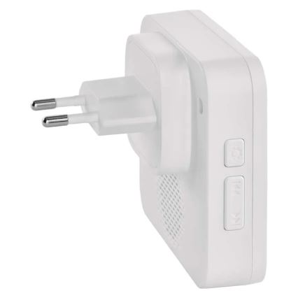 Timbre inalámbrico enchufable GoSmart 230V + 1x CR2032, blanco, Wi-Fi