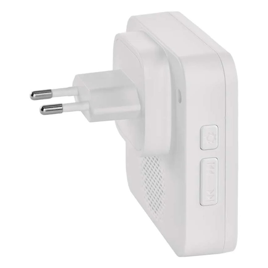 Timbre inalámbrico enchufable GoSmart 230V + 1x CR2032, blanco, Wi-Fi