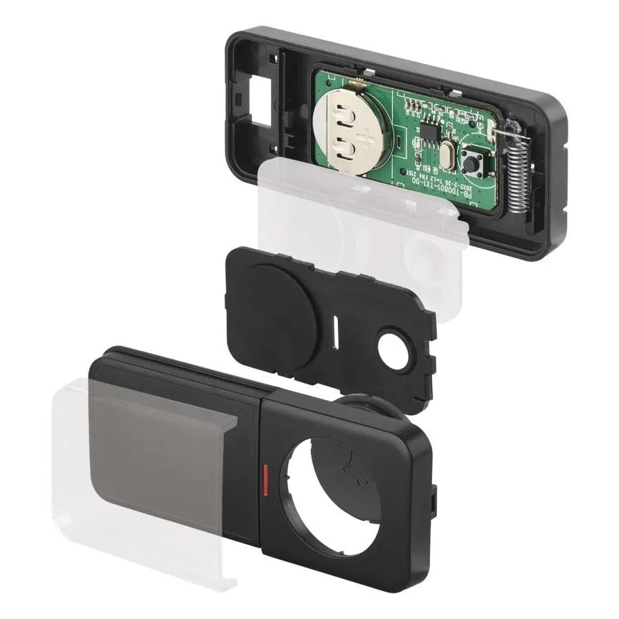 Timbre inalámbrico para enchufe 230V + 1xCR2032 negro