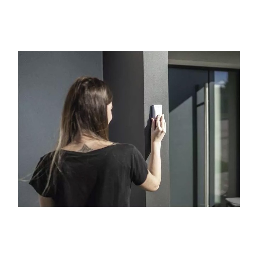 Timbre inalámbrico para enchufes 230V IP44 blanco