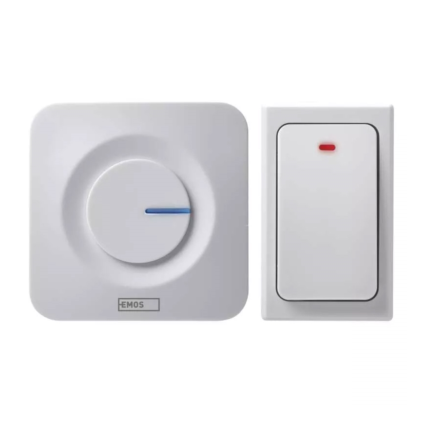 Timbre inalámbrico para enchufes 230V IP44 blanco
