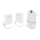 Timbre inalámbrico para la toma de corriente 230V + 2x botones IP44 blanco