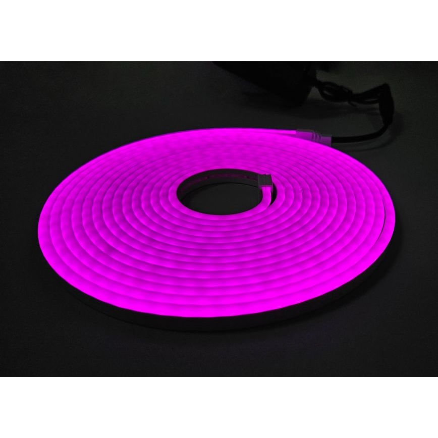 Tira flexible LED NEON LED/10W/230V 5 m IP65 púrpura