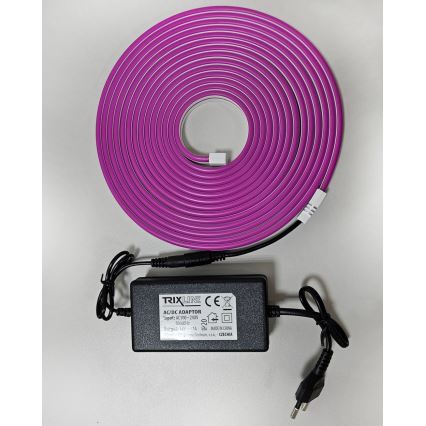 Tira flexible LED NEON LED/10W/230V 5 m IP65 púrpura
