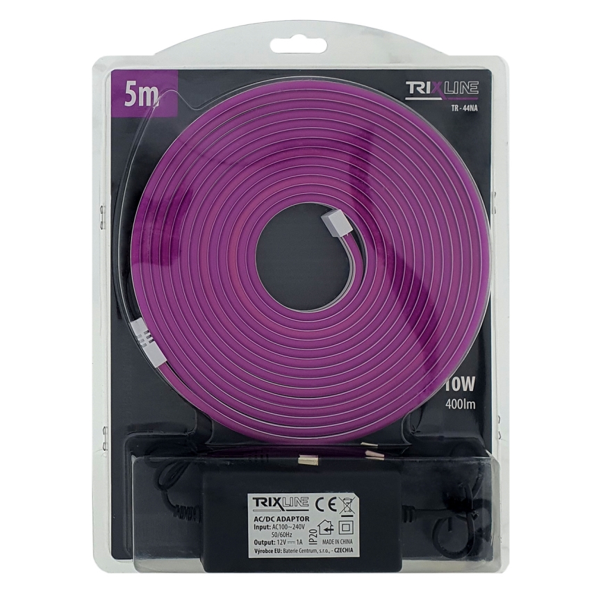 Tira flexible LED NEON LED/10W/230V 5 m IP65 púrpura