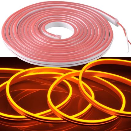 Tira LED NEON 5m LED/40W/24V naranja IP65