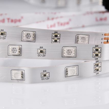 Tira LED RGB regulable 5m LED/18W/12V IP20 + CR