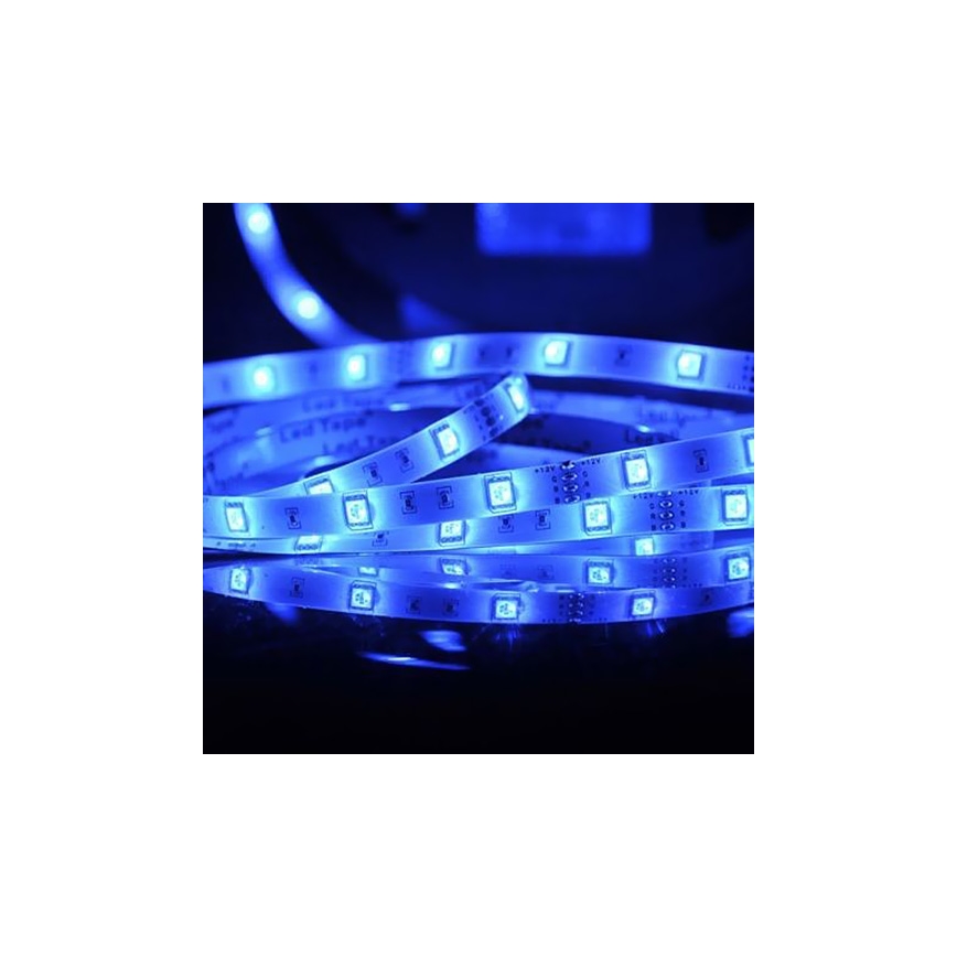 Tira LED RGB regulable 5m LED/18W/12V IP20 + CR