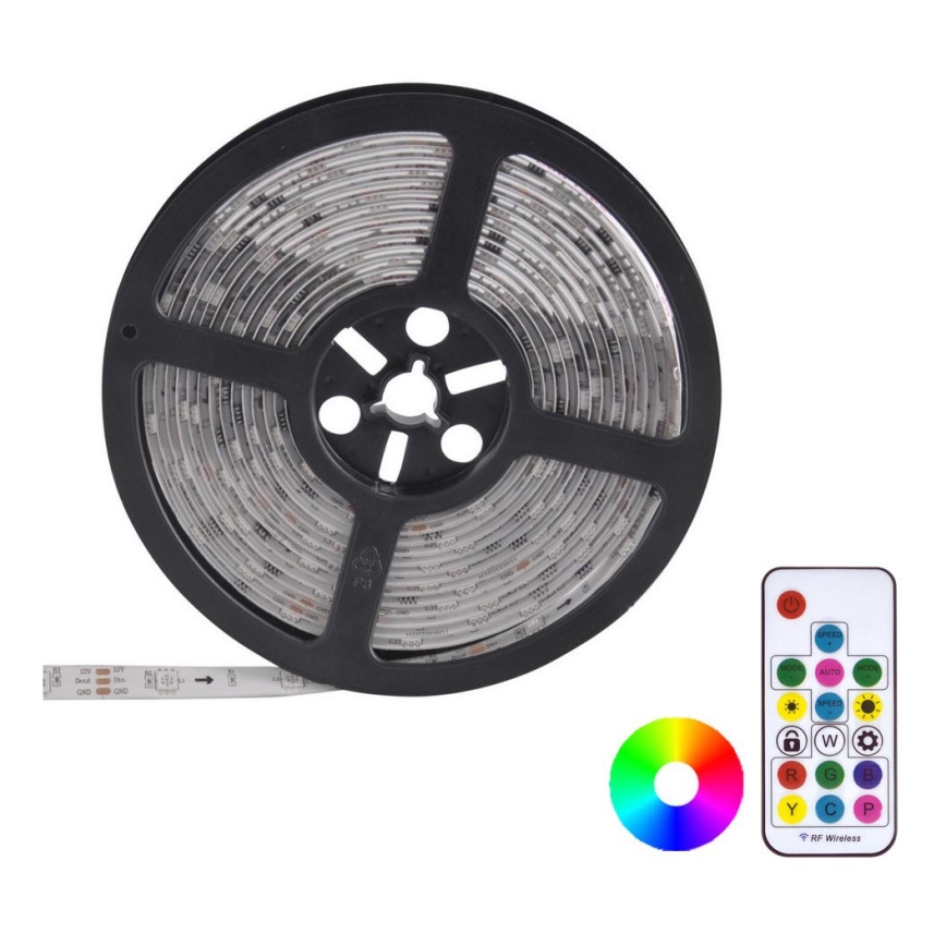 Tira LED RGB regulable MAGIC 2 m LED/12W/230V + mando a distancia