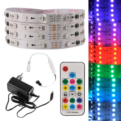 Tira LED RGB regulable MAGIC 2 m LED/12W/230V + mando a distancia