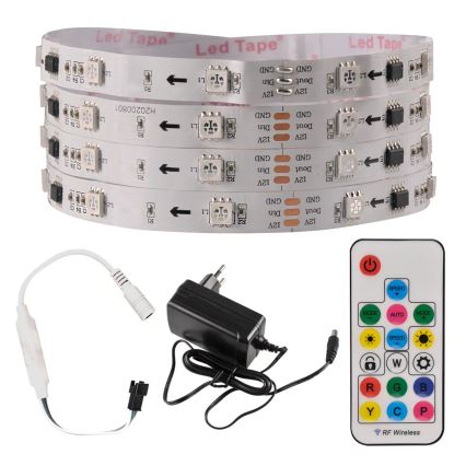 Tira LED RGB regulable MAGIC 2 m LED/12W/230V + mando a distancia