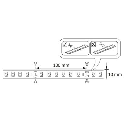 Tira LED RGBW regulable para exterior 5m LED/24W/12V IP65