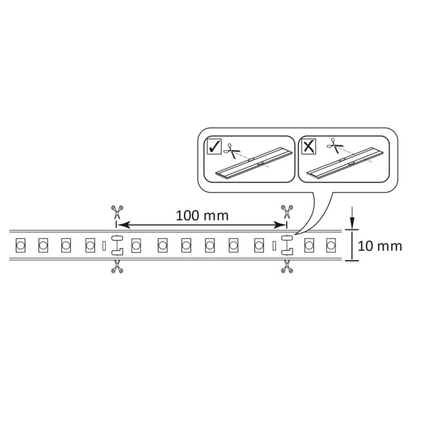 Tira LED RGBW regulable para exterior 5m LED/24W/12V IP65