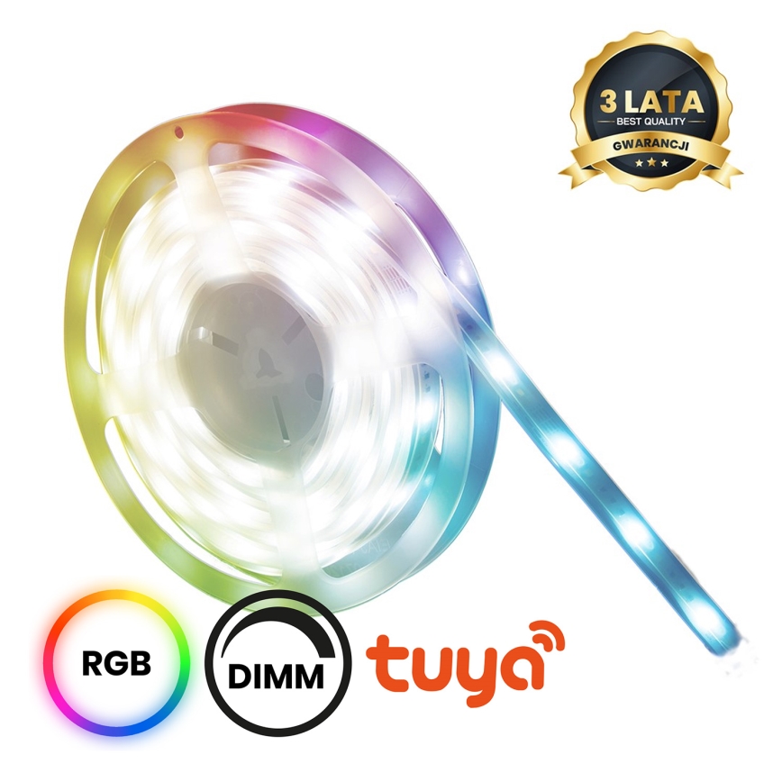Tira LED RGBW regulable para baño LED/7,5W/12V IP65 3m Wi-Fi Tuya