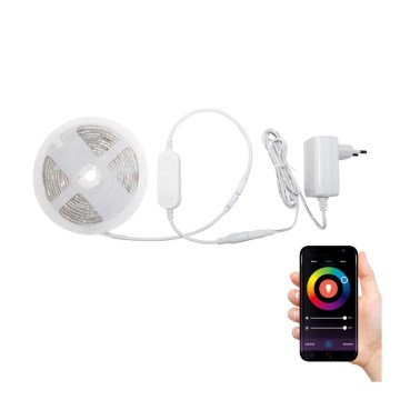 Tira LED RGBW regulable para baño LED/7,5W/12V IP65 3m Wi-Fi Tuya