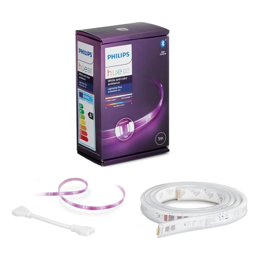 Tira LED RGBW regulable Philips Hue WHITE AND COLOR AMBIANCE 1m LED/11W/12V