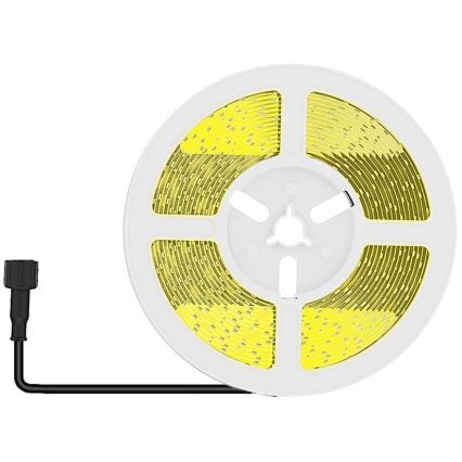Tira solar LED regulable LED/1,2W/3,7V 3000K IP67 1500 mAh 5m + mando a distancia