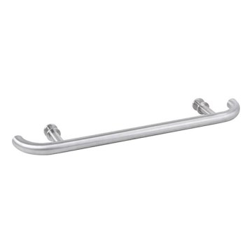 Tirador de puerta 70x4 cm acero inoxidable/plateado