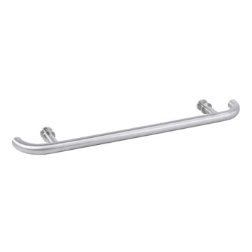Tirador de puerta 80x4 cm acero inoxidable/plateado