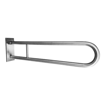 Tirador en forma de U 10,3 x 25,3 cm, acero inoxidable/plateado