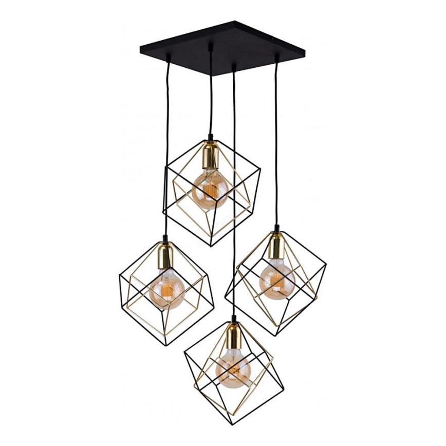 TK Lighting 2778 - Lámpara suspendida con alambre ALAMBRE 4xE27/60W/230V