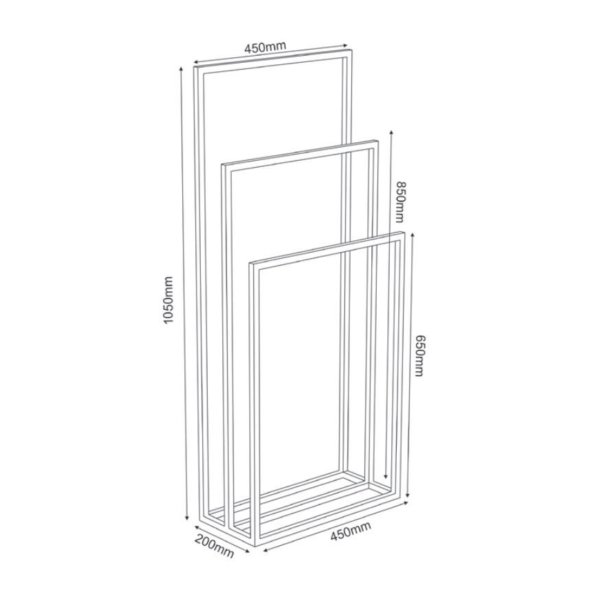 Toallero 105x45 cm blanco