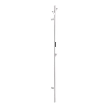Toallero 12,4x172 cm acero inoxidable/blanco