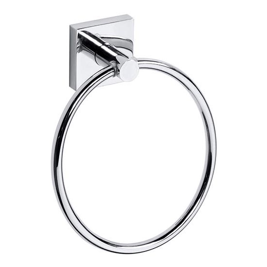 Toallero 16,8x18,8 cm plateado