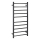 Toallero 45x96 cm acero inoxidable/negro