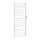 Toallero 60 x 168 cm, acero inoxidable/blanco
