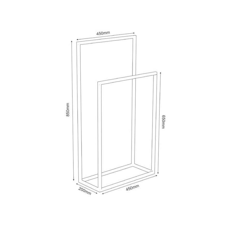 Toallero 85x45 cm blanco