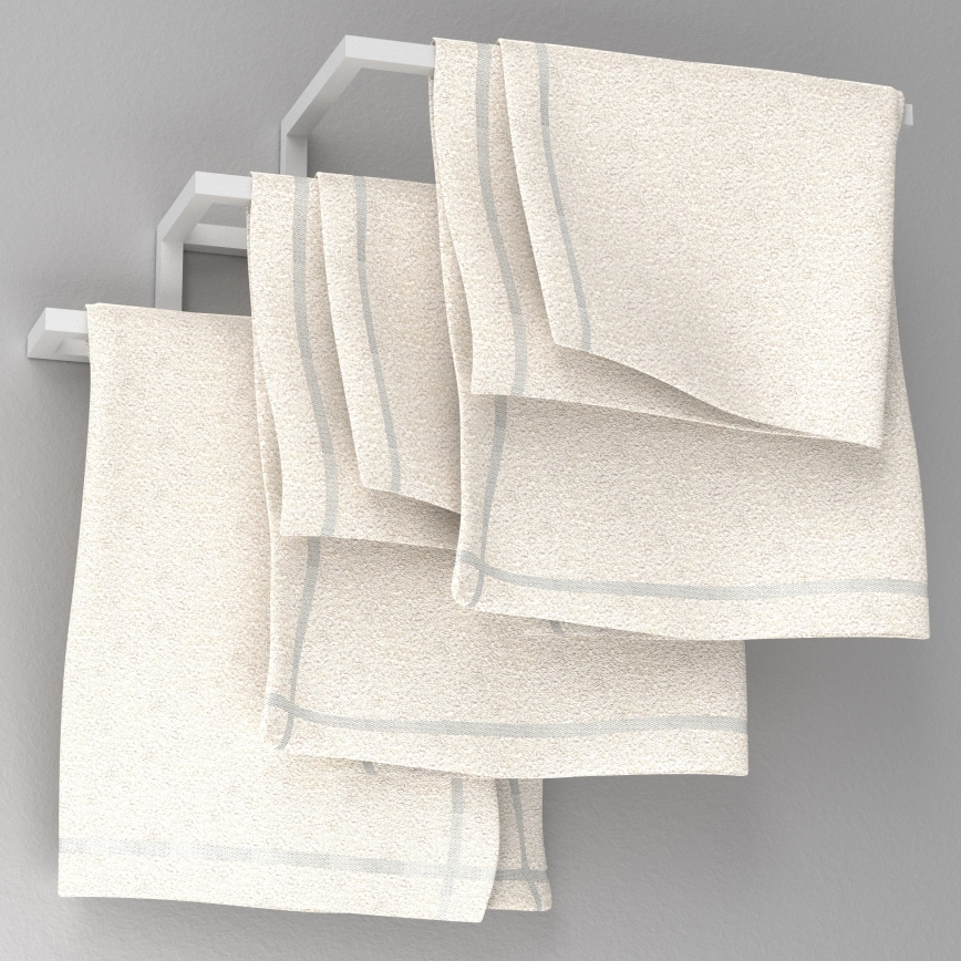 Toallero de pared 19x58 cm blanco