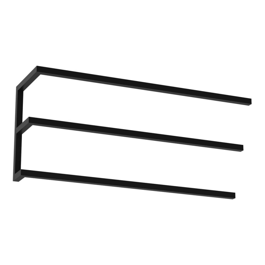 Toallero de pared 25x60 cm negro