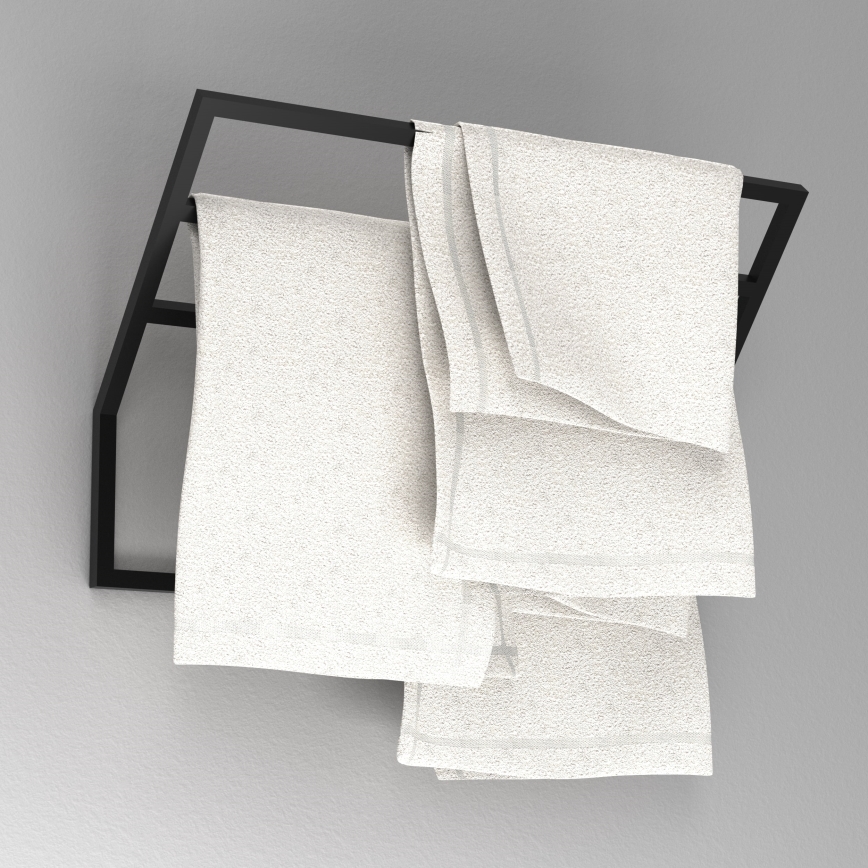 Toallero de pared 37x60 cm negro