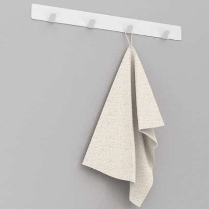 Toallero de pared 40 cm blanco